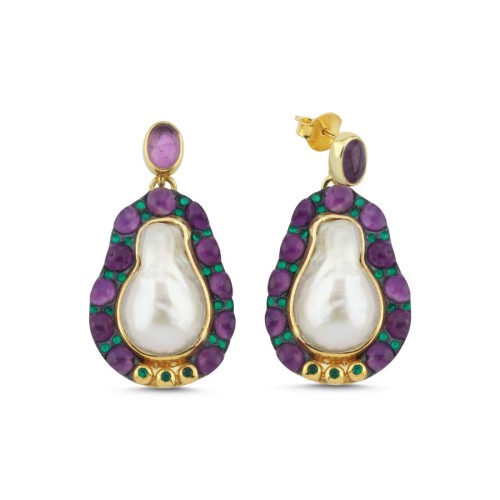 Margarita Tasarım Kadın Gümüş Küpe - CNG Jewels
