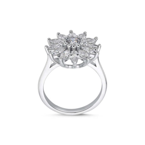Markiz Ayçiçeği Kadın Gümüş Yüzük - CNG Jewels (1)
