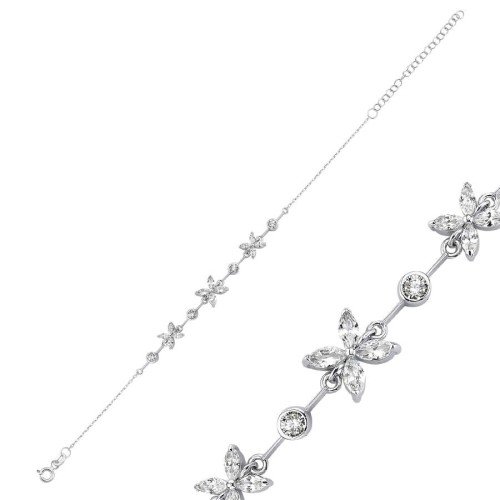Markiz Roza Gümüş Kadın Bileklik - CNG Jewels