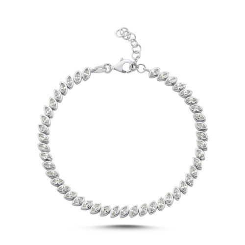 Markiz Taşlı Gümüş Suyolu Bileklik - CNG Jewels (1)