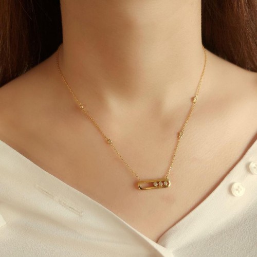 Marla Gold Gümüş Kadın Kolye - CNG Jewels