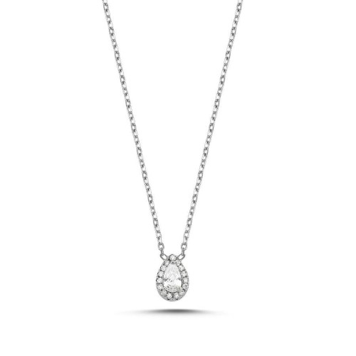 Minimal Damla Tektaş Kadın Gümüş Kolye - CNG Jewels