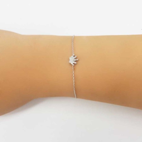 Queen Crown Silver Women's Bracelet 