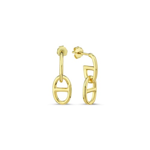 Minimal Sallantılı Tely Gold Gümüş Kadın Küpe - CNG Jewels