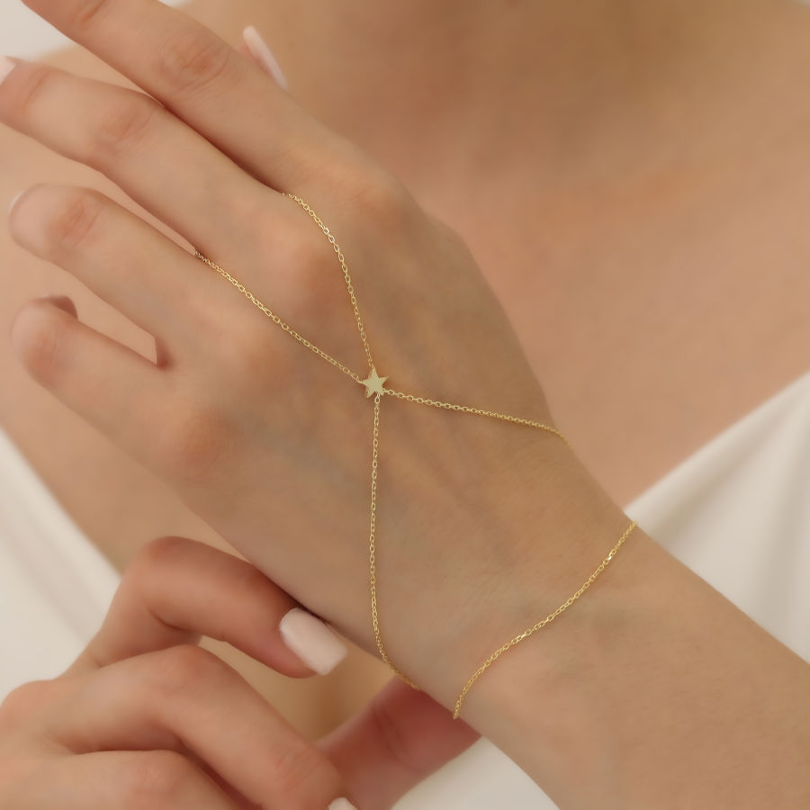 Minimal Star Silver Shahmaran Bracelet - CNG Jewels