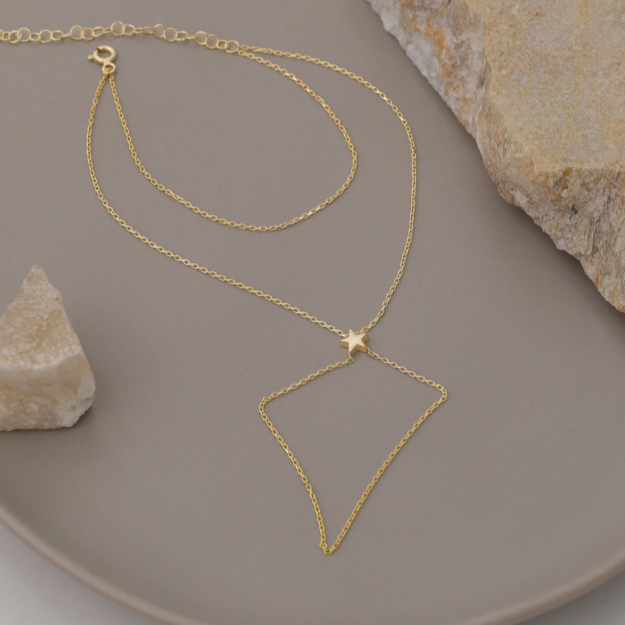 Minimal Yıldız Gümüş Şahmeran Bileklik - CNG Jewels (1)