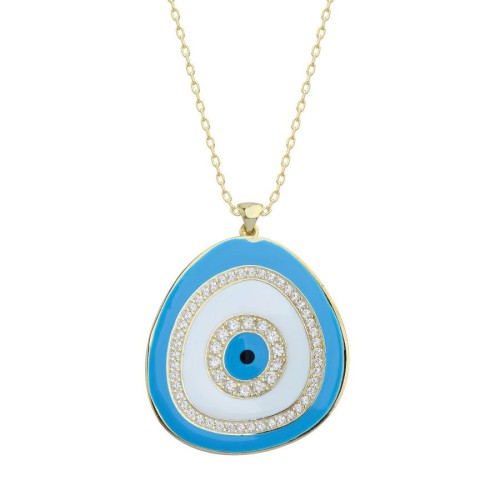 Misa Akua Göz Gümüş Kadın Kolye - CNG Jewels