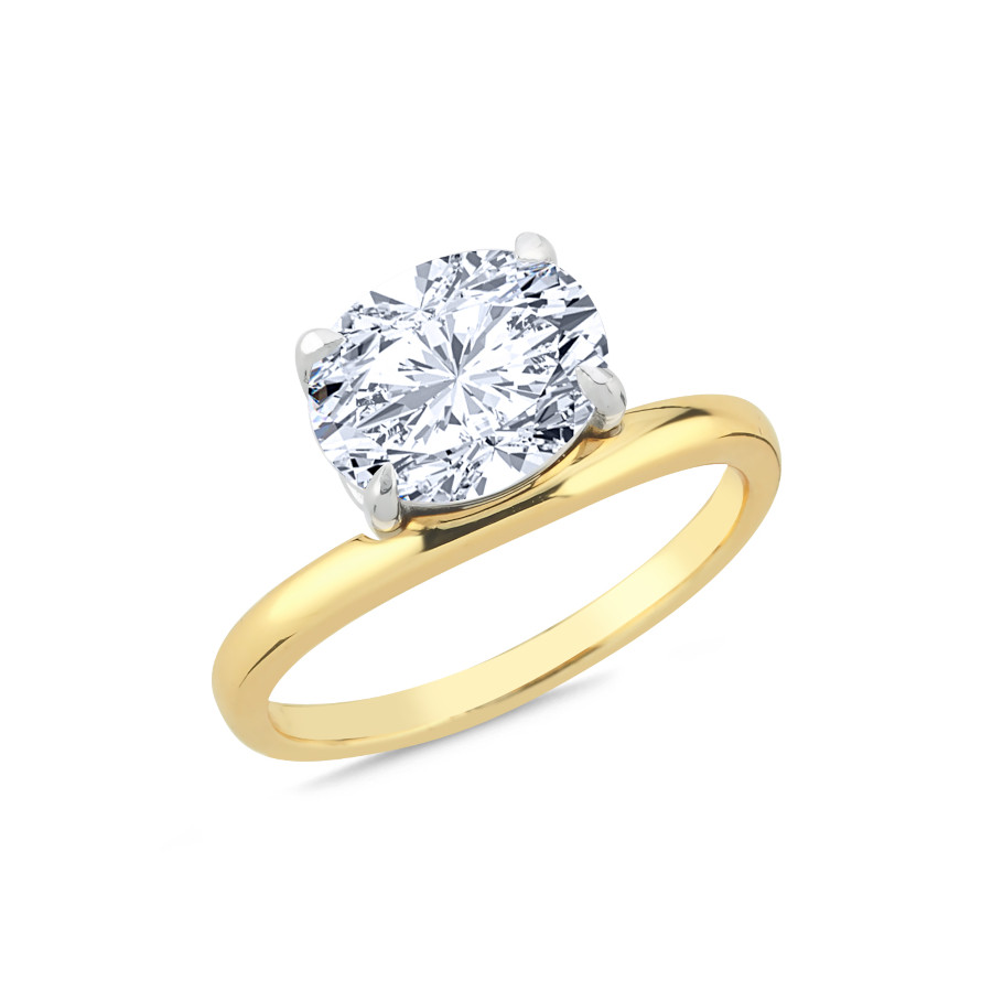 Modern Oval Tektaş Gümüş Yüzük - CNG Jewels