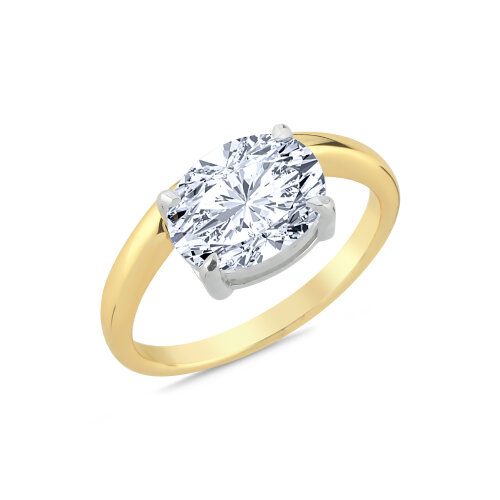 Modern Oval Tektaş Gümüş Yüzük - CNG Jewels (1)