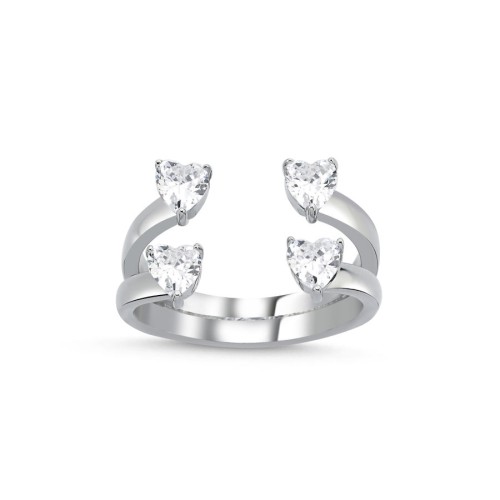 Mucho Amor Kalp Kadın Gümüş Yüzük - CNG Jewels