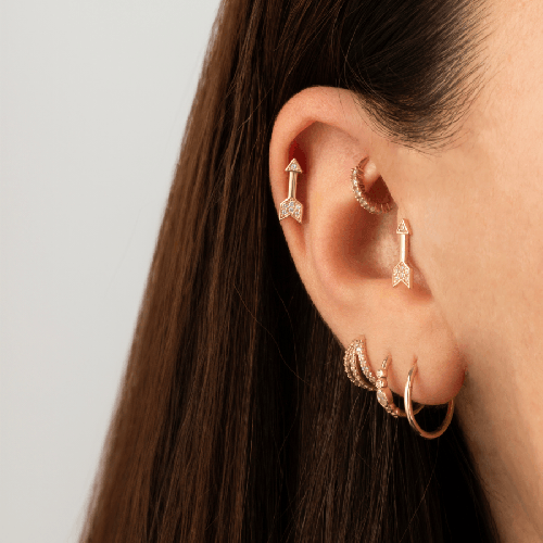 Ok Altın Helix Piercing - CNG Jewels (1)