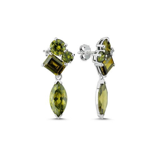 Olivia Sallantılı Gümüş Kadın Küpe - CNG Jewels