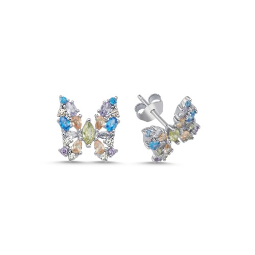 Papilio Kelebek Kadın Gümüş Küpe - CNG Jewels