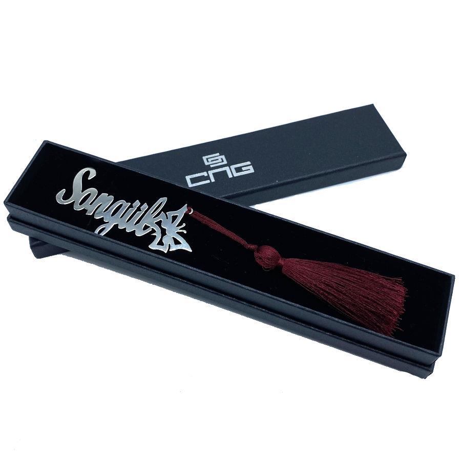 Personalized Named Butterfly Figured Silver Bookmark - CNG Jewels