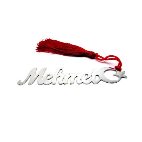 Personalized Silver Bookmark Name with Moon and Star - CNG Jewels