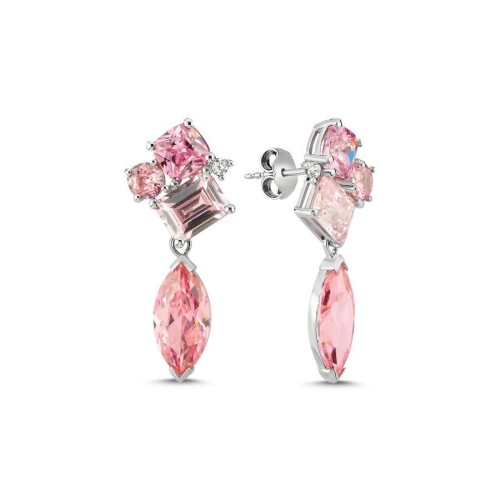 Pinky Sallantılı Gümüş Kadın Küpe - CNG Jewels