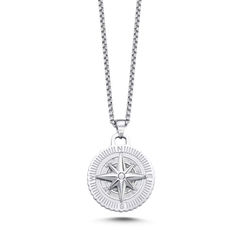 Pusula Erkek Çelik Kolye - CNG Jewels