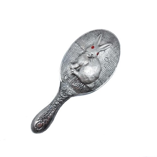  Rabbit Silver Hand Mirror No 2 - CNG Jewels
