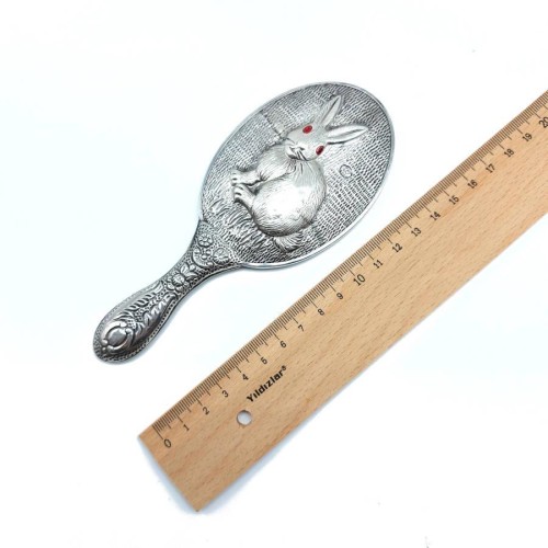  Rabbit Silver Hand Mirror No 2 - 3