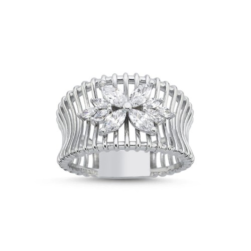 Rosa Jaula Gümüş Kadın Yüzük - CNG Jewels