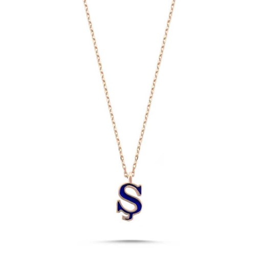 Small Letter S Silver Women's Necklace 