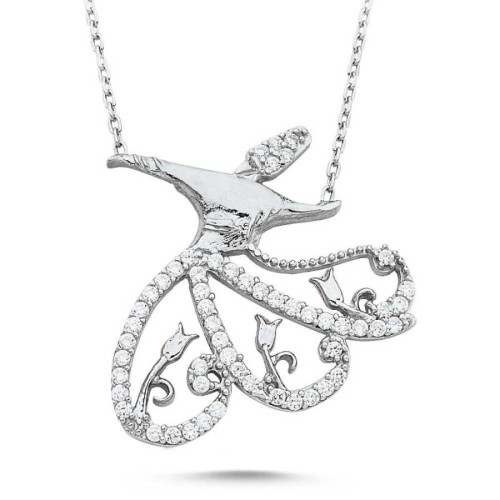 Whirling Dervish Silver Women's Necklace 