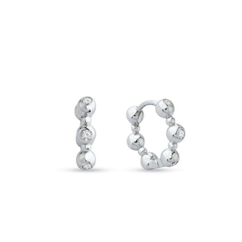 Sevilla Halka Gümüş Kadın Küpe - CNG Jewels