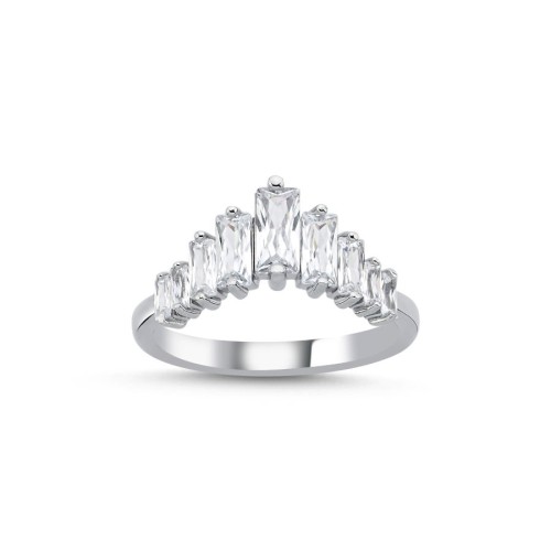 Shiny Crown Gümüş Kadın Yüzük - CNG Jewels