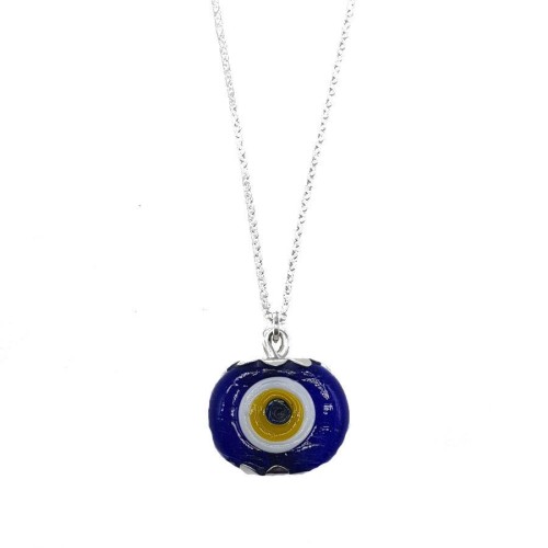  Silver Evil Eye Bead for Car with Mashallah Written - CNG Jewels