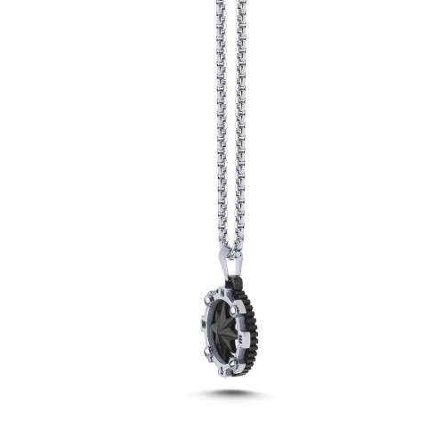 Pusula Çelik Erkek Kolye - CNG Jewels (1)