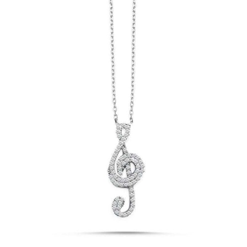 Sol Key Silver Women's Necklace 