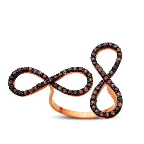 Two Eternity Silver Women's Rings 