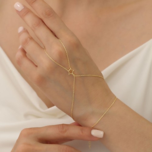 Stella Yıldız Gold Gümüş Şahmeran Bileklik - CNG Jewels