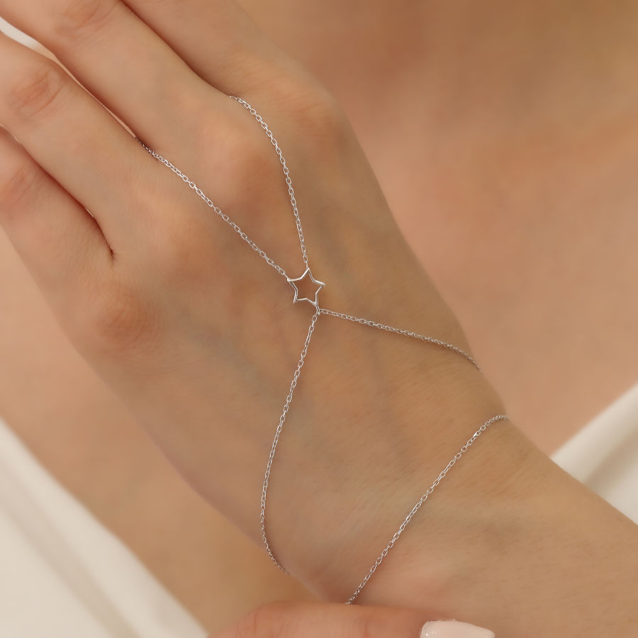 Stella Star Silver Shahmaran Bracelet - CNG Jewels