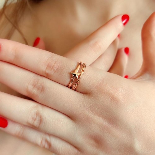 Strella Rose Gümüş Bayan Yüzük - CNG Jewels