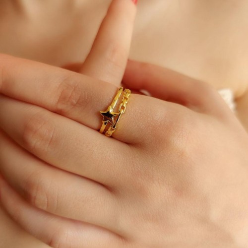 Strella Gold Silver Women's Ring - CNG Jewels (1)