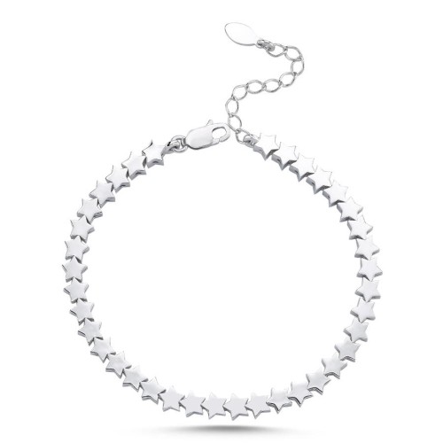 Taşsız Yıldız Su Yolu Gümüş Bileklik - CNG Jewels (1)
