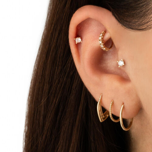 Tektaş Altın Helix Piercing - CNG Jewels (1)