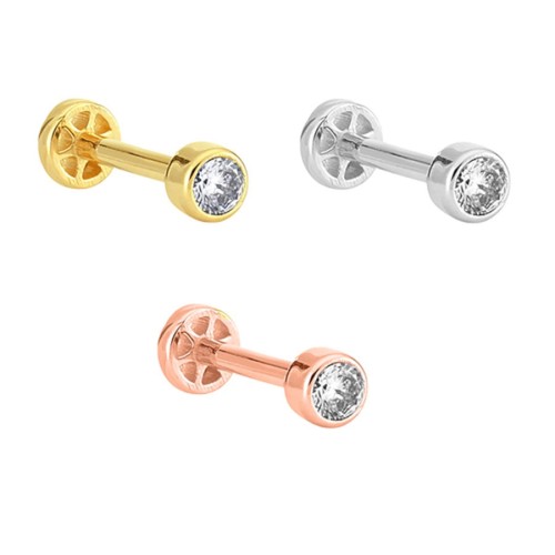 Tektaş Altın Tragus Piercing - CNG Jewels (1)