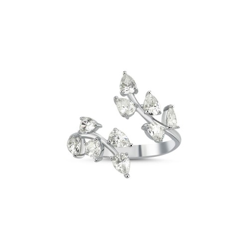 Tera Damla Taşlı Gümüş Kadın Yüzük - CNG Jewels