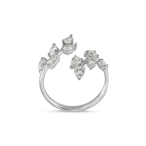 Tera Damla Taşlı Gümüş Kadın Yüzük - CNG Jewels (1)