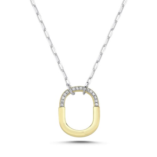 Tif Kilit Kadın Gümüş Kolye - CNG Jewels
