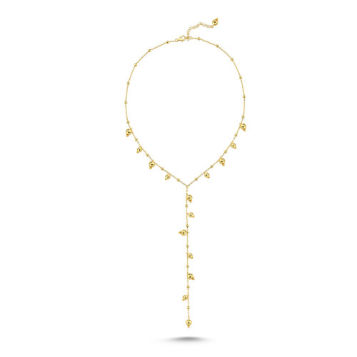 Top Sallantılı Y Charm Gümüş Kolye - CNG Jewels