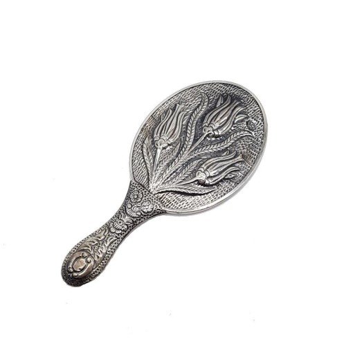 Tulip Silver Hand Mirror No 1 - CNG Jewels