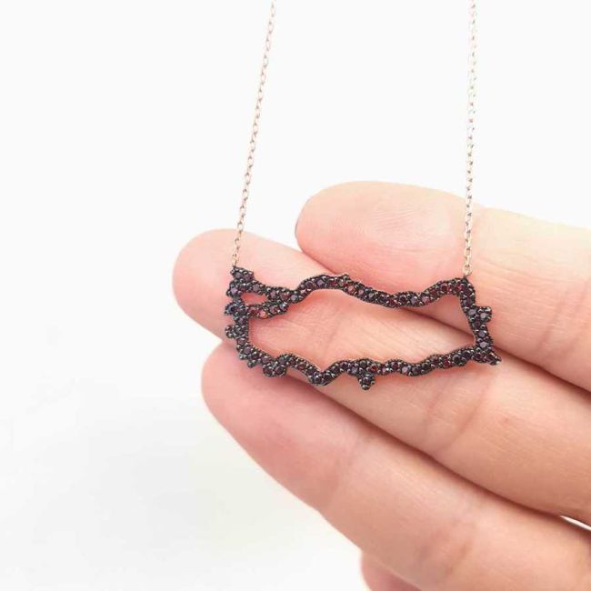 Republic of Türkiye Silver Women's Necklace - 2