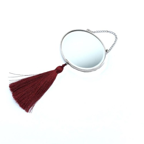 Turquoise Stone Small Size Silver Wall Mirror - CNG Jewels (1)