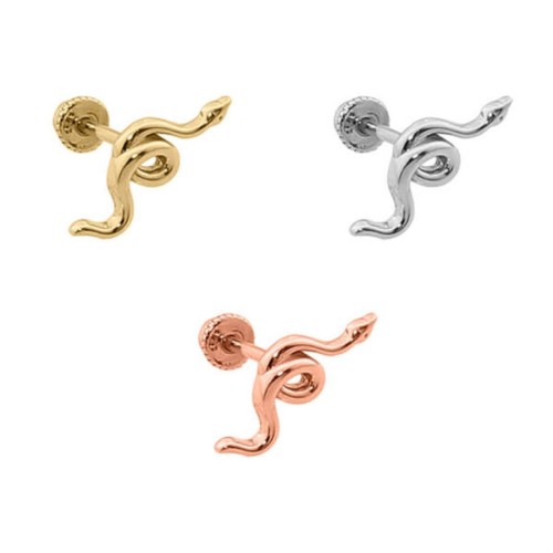 Yılan Altın Helix Piercing - CNG Jewels (1)