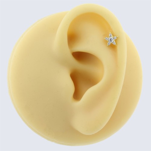Yıldız Altın Helix Piercing - 3