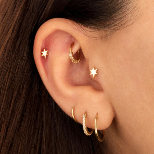 Yıldız Altın Tragus Piercing - CNG Jewels (1)