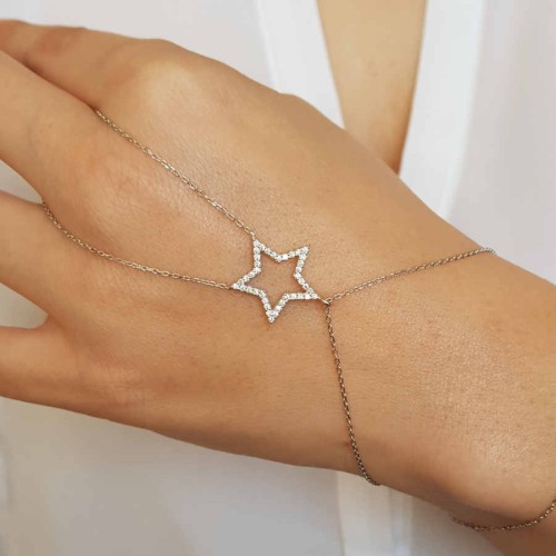 Yıldız Gümüş Şahmeran Bileklik - CNG Jewels (1)